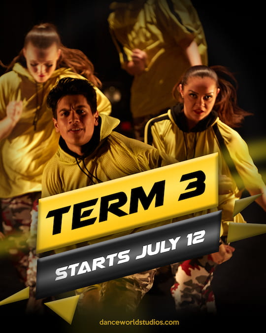 Flyer of Term 3 Dance classes Start July 12